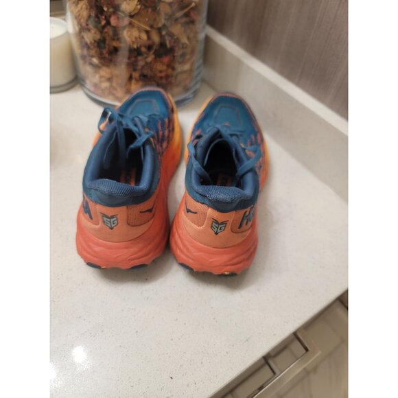 Hoka One One Speedgoat 5 Womens 6 Shoes Blue Running Sneaker Lace Up - Picture 3 of 8